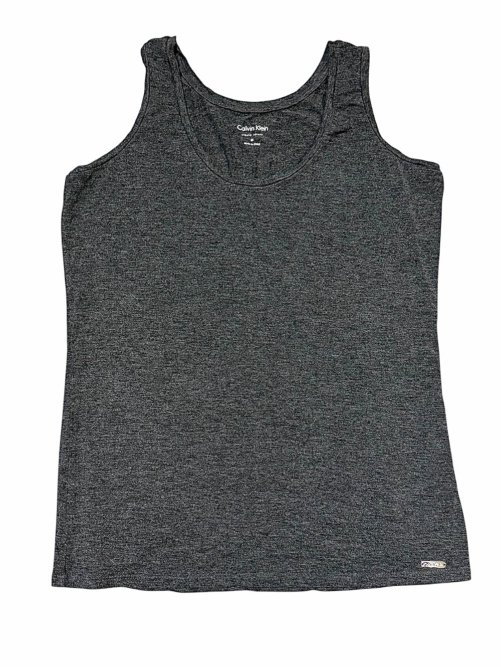 Calvin Klein Dark Heather Gray Scoop Neck Tank